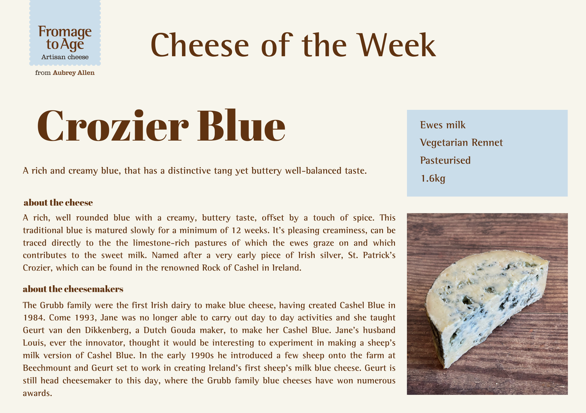 Aubrey Allen Cheese of the Week – Crozier Blue