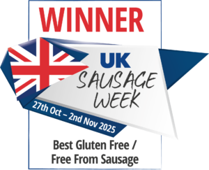 UK Sausage Week 2025 - Winner Best Gluten Free Sausage - Olde English form Aubrey Allen